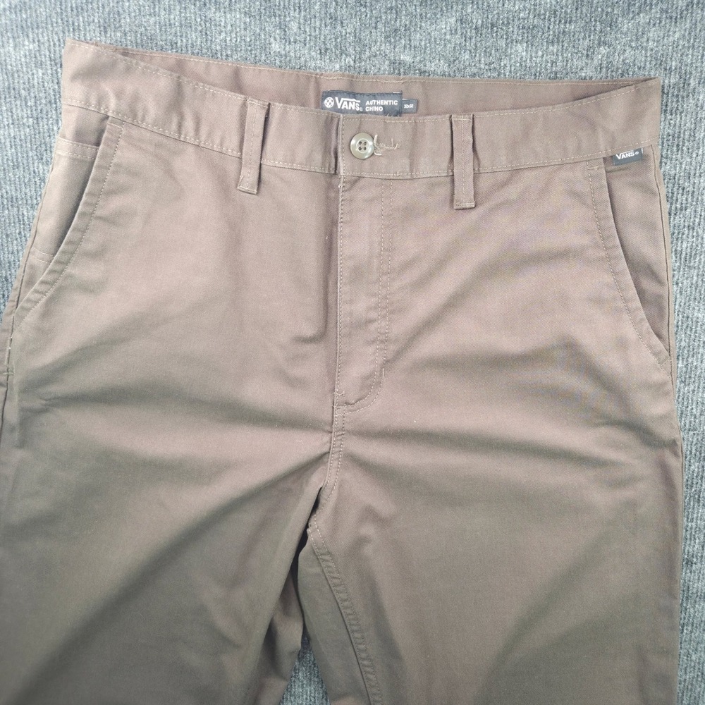 Vans Authentic Chino Pants Mens 32x32 Brown Loose Fit Twill Skate Utility
